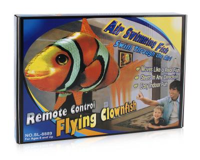 China FN1528 RC Hobby Children's Parent-Child Toys Interactive Infrared Remote Control With Light Flying Fish Shark Air Clown Fishes for sale