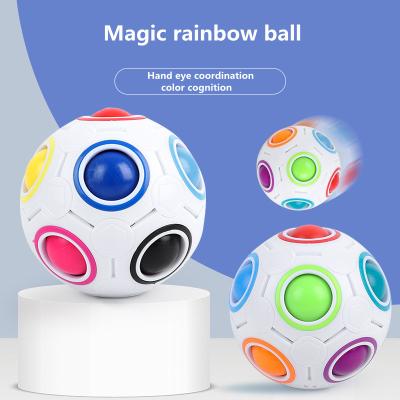 China Wholesale FN508 Decompression fidgety person toys rainbow ball fun cube noise fidget toys for kids for sale