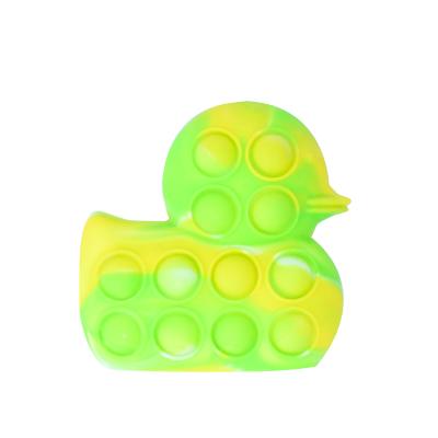 China FN1007 Portable Anti Stress Stress Relief 3D Silicone Pushing Bubble Duck Toys Adult Duck Toys Stress Relief Squishy Ball Portable Sensory Squishy Ball for sale