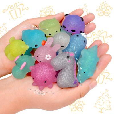 China Promotional Random Pack Toys Mochi Gift FN1041 Squishy Glitter Toy Mini Mochi Animal Squishies Toys For Kids for sale