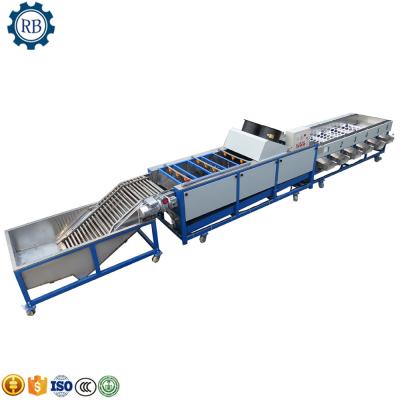 China Fruit Processing Plant 3T/h Fruit Sorting Production Line Fruit Process Machine Orange/Apple/Tomato Grading Machine By Size for sale