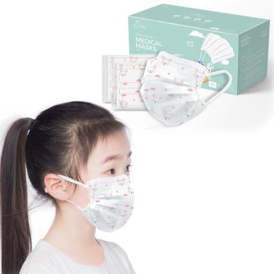 China Wholesale Customized Comfortable Fit Individual Packaging Boxed Cartoon Printing Child Disposable Face Mask In Stock for sale