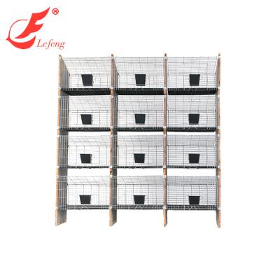 China Truss Laminated Metal Door Cement Rabbit Cage for sale