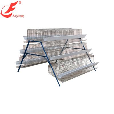 China Farms Long Service Life Equipment Chicken Cage A 3 Layers Layer Cage Chicken Farm Type Hot Selling Agricultural Type for sale