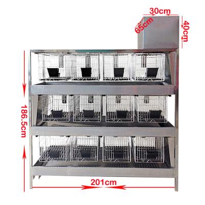 China High Top Flush Farms Lab Rabbit Cage Stainless Steel Rabbit Cages for sale