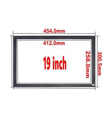 China Aluminum Frame 19inch IR Infrared Multi Touch Screen Frame For LCD Panel Monitor 4:3 and 16:10 for sale