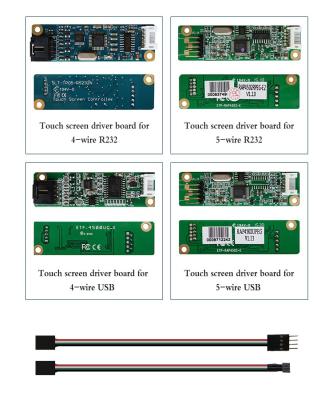 China Industrial Application / GPs / Car USB or RS232 Controller 7 Inch 4 Wire Resistive Touch Screen Panel for GPs / Car / Medical Device for sale