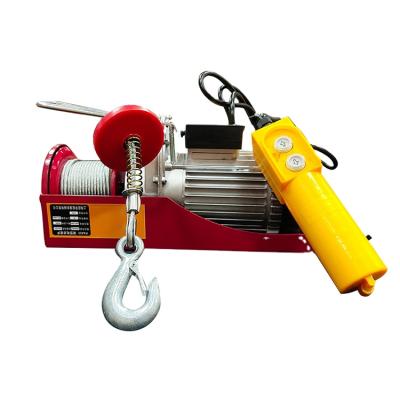 China China Manufacturer Mini Hoist Motorized 200kg 500kg Small Mini Wire Rope Hoist From Building Material Stores for sale