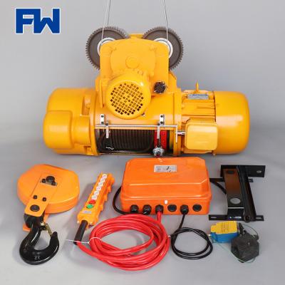 China Factory two speed wire rope hoist cd1 lifting electric wire rope hoist 1ton 2 ton for sale