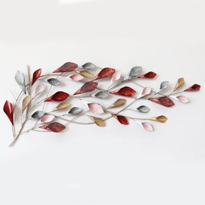 China 100% 2021 hot sale metal flower wall hanging decoration 3D handmade metal wall decor arts for sale