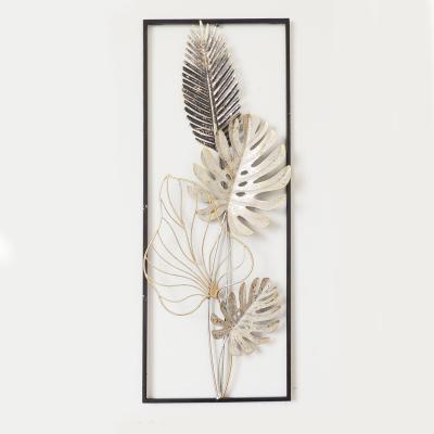 China 100% 2021 hot sale metal flower wall hanging decoration 3D handmade metal wall decor arts for sale