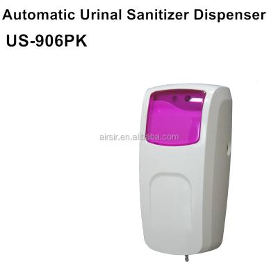 China Automatic Double Soap Dispenser Screen Urinal Sanitizer Dispenser Toilet Urinal Deodorant for sale