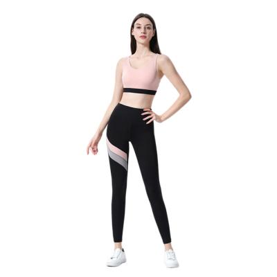 China Breathable Custom High Quality Women Fitness Sports Suit Skin-friendly Yoga Legging Set for sale