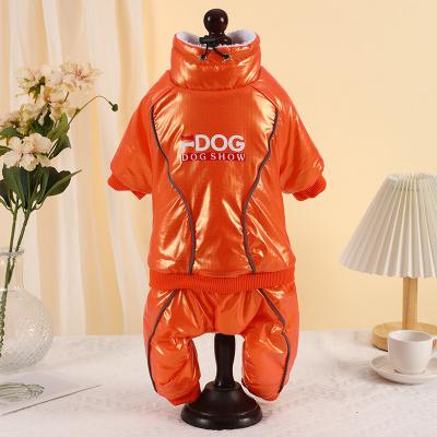 China Viable Wholesale Fashions Winter Coats Winter Thick Warm Jacket Pet Clothing Fleece Dog Overalls Waterproof Clothes for sale