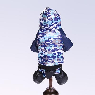 China Wholesale Viable Print Waterproof Warm Winter Cloth Reversible Dog Pet Jacket Clothes Dog Coat With Bottom for sale