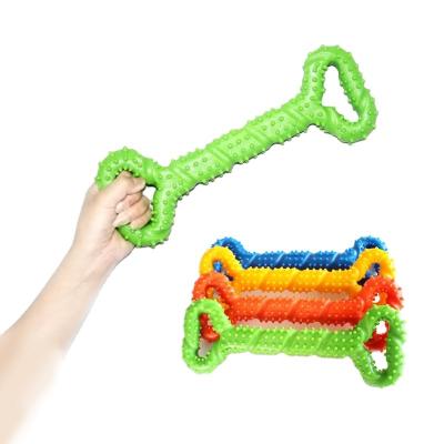 China Viable Interactive TPR Chew Toys Bone Shaped For Aggressive Chewers From Dog Toy Makers for sale