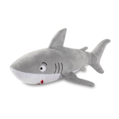 China Stocked Hot Cute Soft Squeaky Shark Plush Toys Dog Plush Pet Custom Wholesale for sale