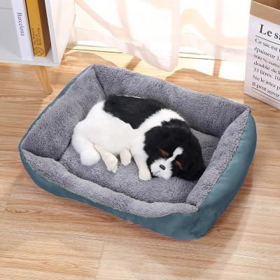 China Hot Sale Wholesale Washable PP Cotton Canvas Large Stocked Luxury Cat Dog Beds Easy Clean for sale