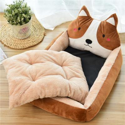 China Stocked Hot Sale PP Cotton Velveteen Dog VIP Pet Mat Beds Cat Luxury for sale