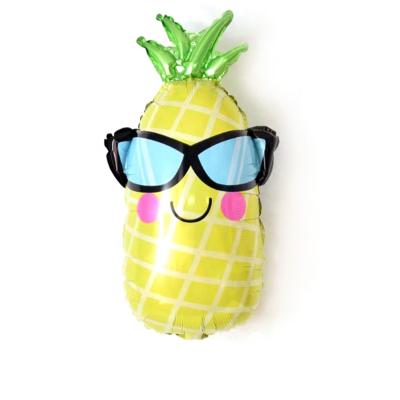 China Decoration Gift/Gold Toy Pineapple Shaped Foil Balloon Fruit Helium Balloons Kids Birthday Party Gift Balloons for sale