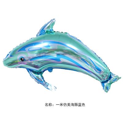 China Big Dolphin Decor/Brithday Gifts /WeddingParty Cartoon Balloon Children's Birthday Party Decoration Toy Movie Foil Balloon for sale