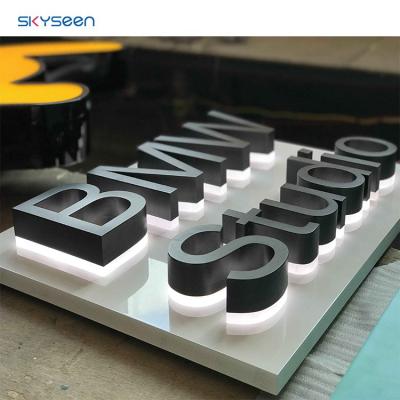 China Buildings Outdoor Advertising Custom Acrylic Led Light Box Channel Letters Signs for sale