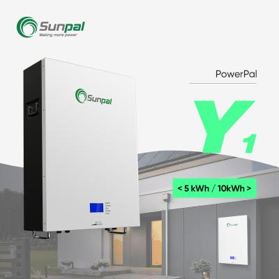 China Electric Power Systems Sunpal 10Kwh Powerwall Lifepo4 48 Volt Lithium Ion Battery Solar Energy Storage Batteries Backup for sale