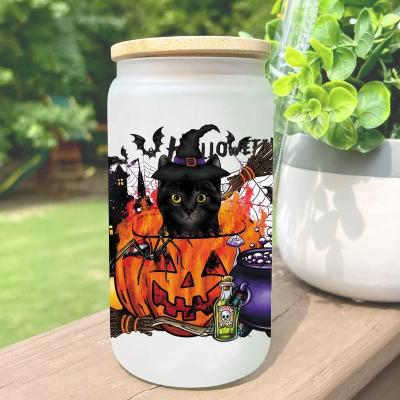 China Factory Dtf Mug Wrap UV Waterproof Transfers High Quality Halloween Wholesale Transparent Film Transfers For Mugs Wraps Pen Wrap Custom for sale