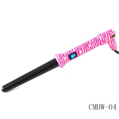 China Pink Zebra Print Hair Curling Wand-Hair Curler for sale