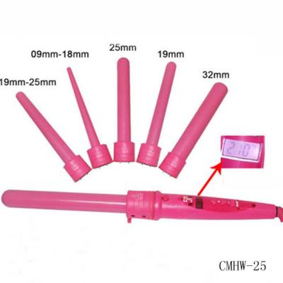 China 5 in 1pink interchangeable Hair curling wand barrel-Hair Tools for sale