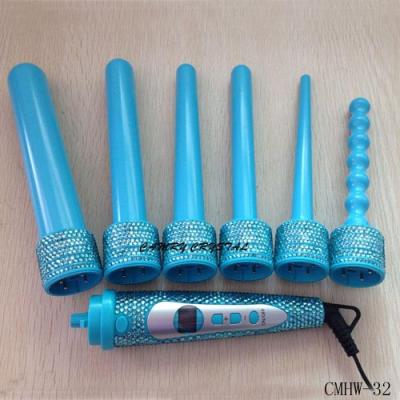 China Teal Crystal  Hair Curler Set-Hair Styling Tools for sale