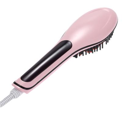 China LCD Pink Hair Straighteners Brush-Hair Style Tools for sale