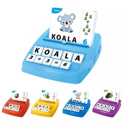 China Educational Child Toys Amazon Hot Selling Children's First Education Spelling Words Math Number Calculation English Games 2 Puzzle Board In 1 Teacher for sale