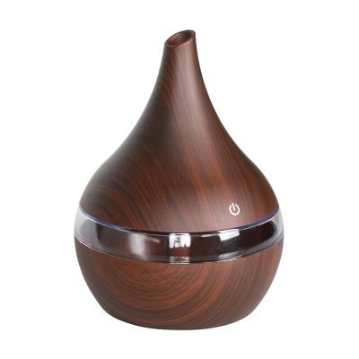 China Hotel 300ml USB Electric Wooden Air Diffuser Aroma Essential Oil Aromatherapy Mist Maker Ultrasonic Mist Maker for sale