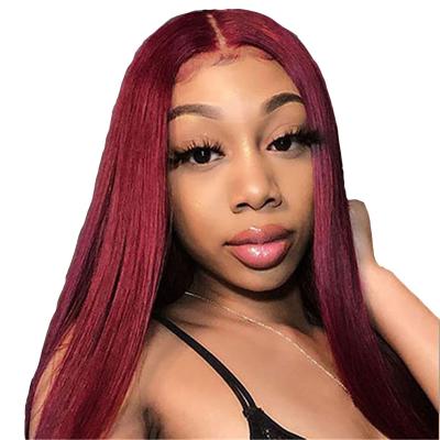 China Wholesale 5x5 Human Hair Bone Glueless Full HD Full Lace Human Hair Wigs Straight Red Lace Front Wigs For Black Women for sale