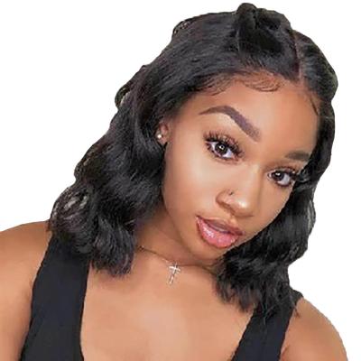 China Swiss Wholesale 4x4 HD Full Lace Short Hair Body Wave Straight Wigs Bone Natural Straight Hair Extensions Hair Wig for sale