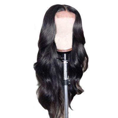 China Factory Price 40 Inch Body Wave 100% Human Hair 150% Double Layered 180% Virgin Human Hair Full Lace Wigs Baby Hair For Black Women for sale