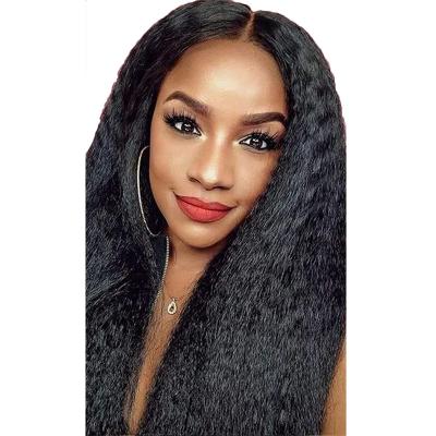 China Wholesale 4x4 Yaki Raw Indian Cambodian Virgin Human Hair Unprocessed Cuticle Aligned Virgin Yaki Curly Straight Frontal Wig for sale