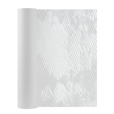 China Wholesale Biodegradable 50CM*30CM White Cut Wrap Sheet Paper Wrapping Roll Cushioning Protective Core Wrapping Paper Roll Wrapper Honeycomb Paper for sale