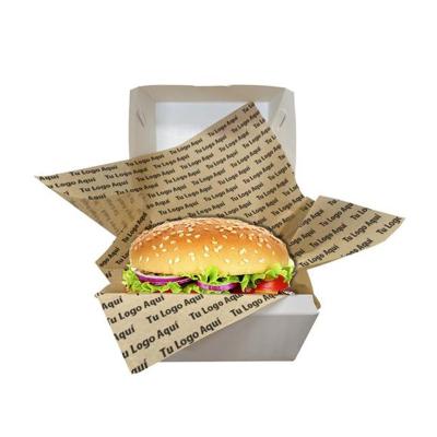 China Greaseproof 28gsm Biodegradable Burger Sandwich Wrapping 5inch Burger Baking And Cooking Base Pans Roll Silicon Tray Sheet Paper for sale