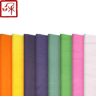 China Wholesale Premium Colored Moisture Proof Crepe Paper Custom Logo Printed Rolling Cotton Paper for sale