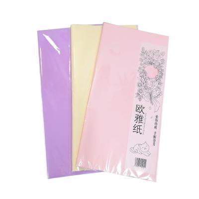 China Waterproof Bouquet 20sheet/bag Korean Double Sided Transparent Floral Florist Rolls Waterproof Packaging Paper Wrapping Paper For Flowers for sale