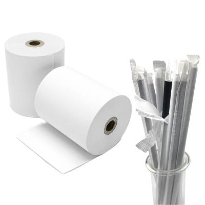 China Free Samples Recycled Materials Recycled Materials Free Samples Food Grade White Black Brown Raw Materials Individually Wrapped Straw Kraft Paper Wrapping Material for sale