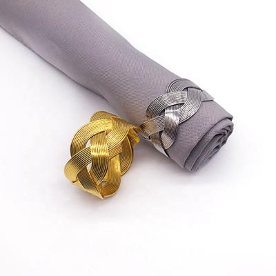 China Sustainable new products with latest design metal napkin ring for table decoration&accessories for sale