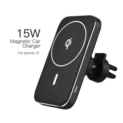 China Magnetic Private Design Qi Car Holder Smart Phone Car Wireless Charging Wireless Charger for sale