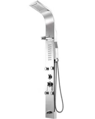 China Without slide bar seller recommend cheap modern 304 stainless steel shower column massage panel for sale