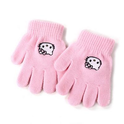 China Custom cute winter kids warm fingerless gloves fingerless mitten knit gloves BT-1592 for sale