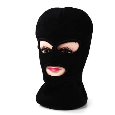 China Wholesale Custom 3 Holes Mens High Quality Knitted Face Oclude Ski Mask Skullcap Pink Black Pink Balaclava for sale