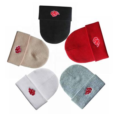 China COMMON Auspicious Clouds Embroidered Knitted Women Winter Hats For Men for sale