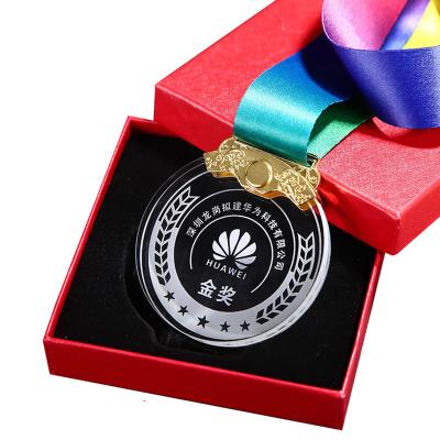 China Colorful Jewelry Beads Crystal Children Medal School Games Metal Custom Marathon Medal Lettering Listing Small Running Wholesale for sale